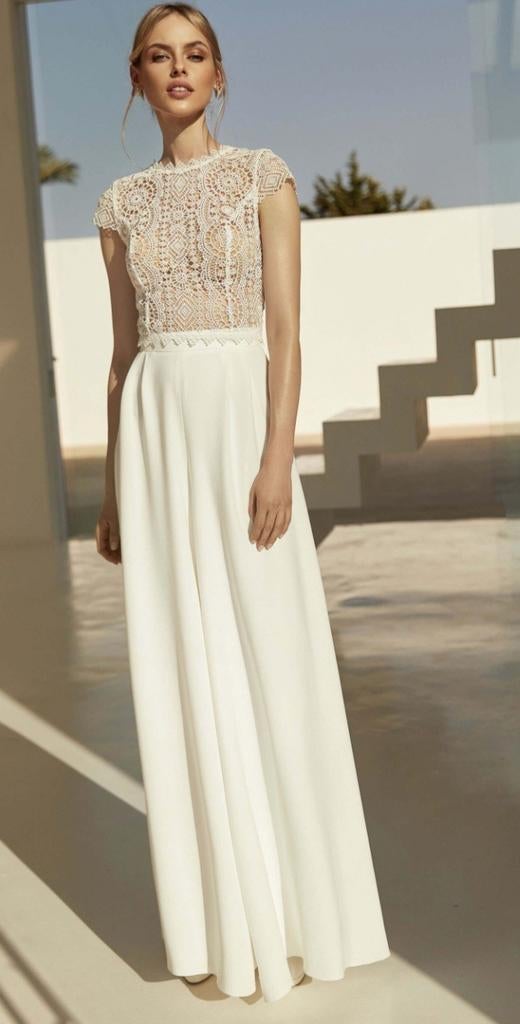 Mix match losse pantalon en top bruidspak trouwjumpsuit, Kleding | Dames, Trouwkleding en Trouwaccessoires, Ophalen of Verzenden