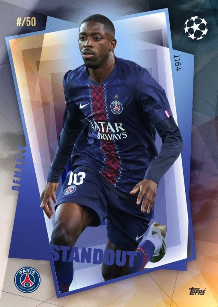 Ousmane Dembele Topps Standout /50, Verzenden, Zo goed als nieuw, Plaatje