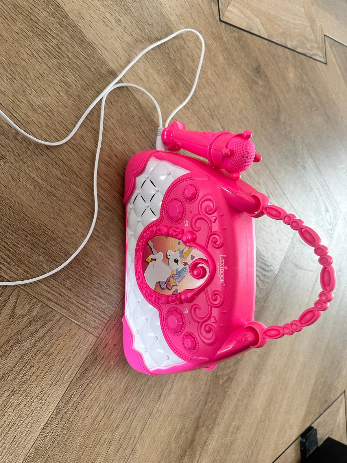 Lexibook Eenhoorn Karaoke Microfoon Roze, Ophalen, Zo goed als nieuw, Meisje