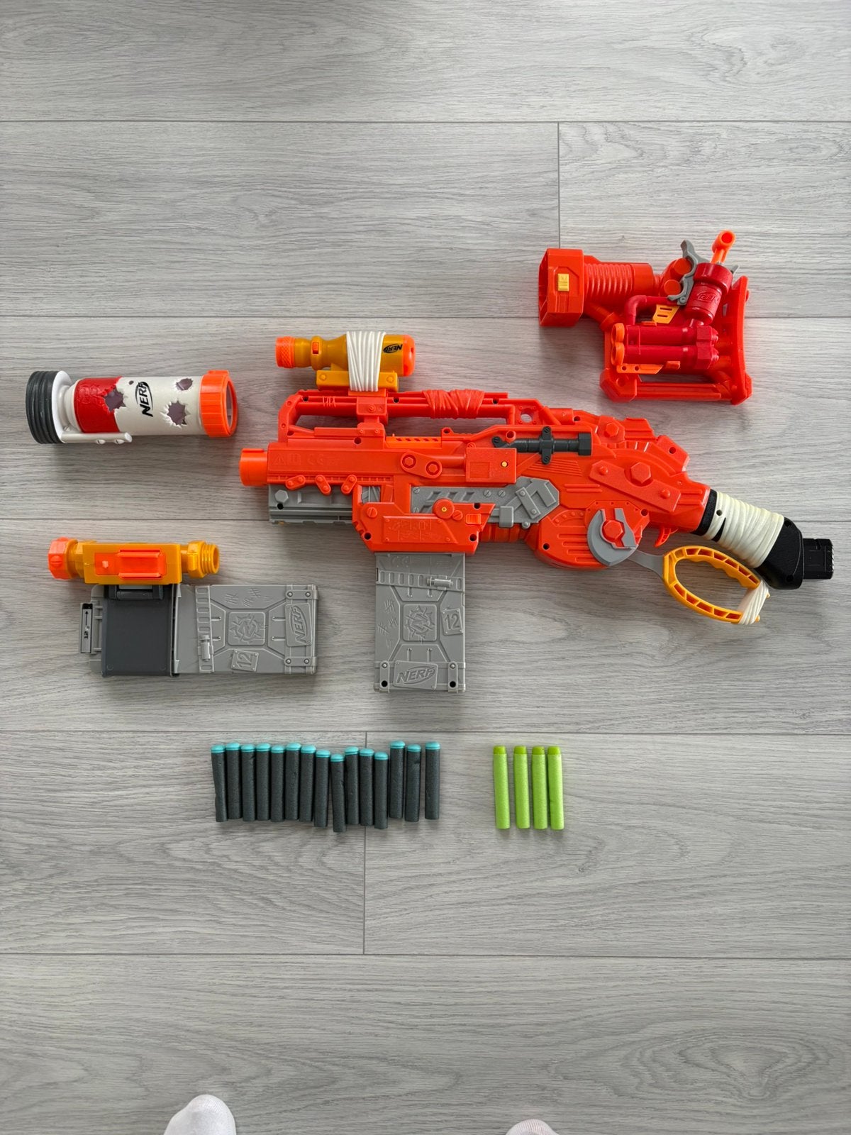 Nerf Zombie Strike Scravenger compleet, Ophalen of Verzenden, Zo goed als nieuw