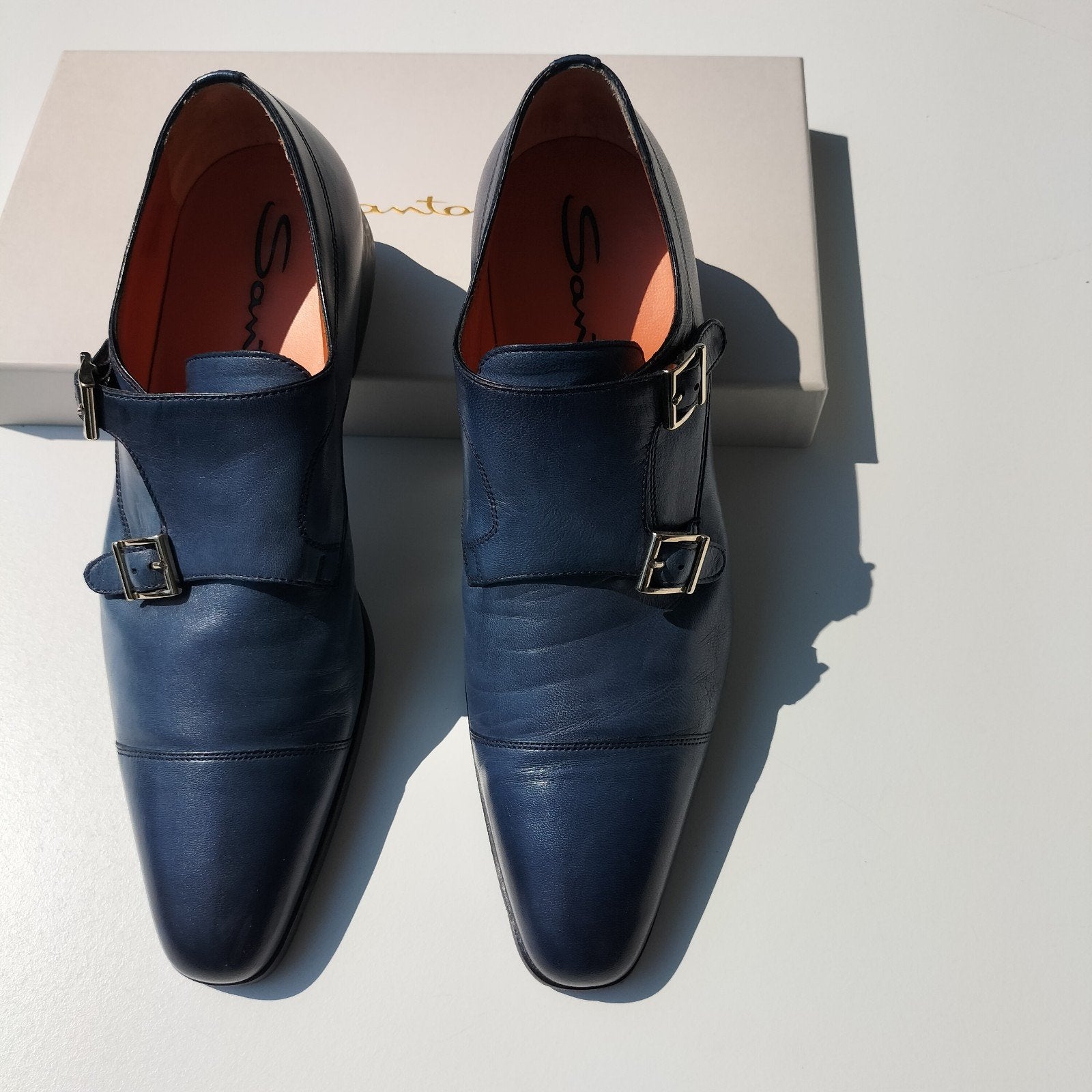 Te koop Santolini kwaliteits schoenen maat 42., Ophalen of Verzenden, Zo goed als nieuw, Blauw