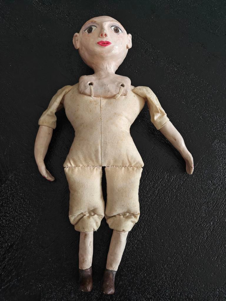 Vintage Goke pop, handgemaakt, 1980, Antiek en Kunst, Ophalen of Verzenden