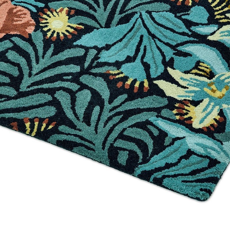 Brink en Campman tapijt Morris & Co Bower Indigo NIEUW, Ophalen, 100 tot 150 cm, Blauw, Rechthoekig