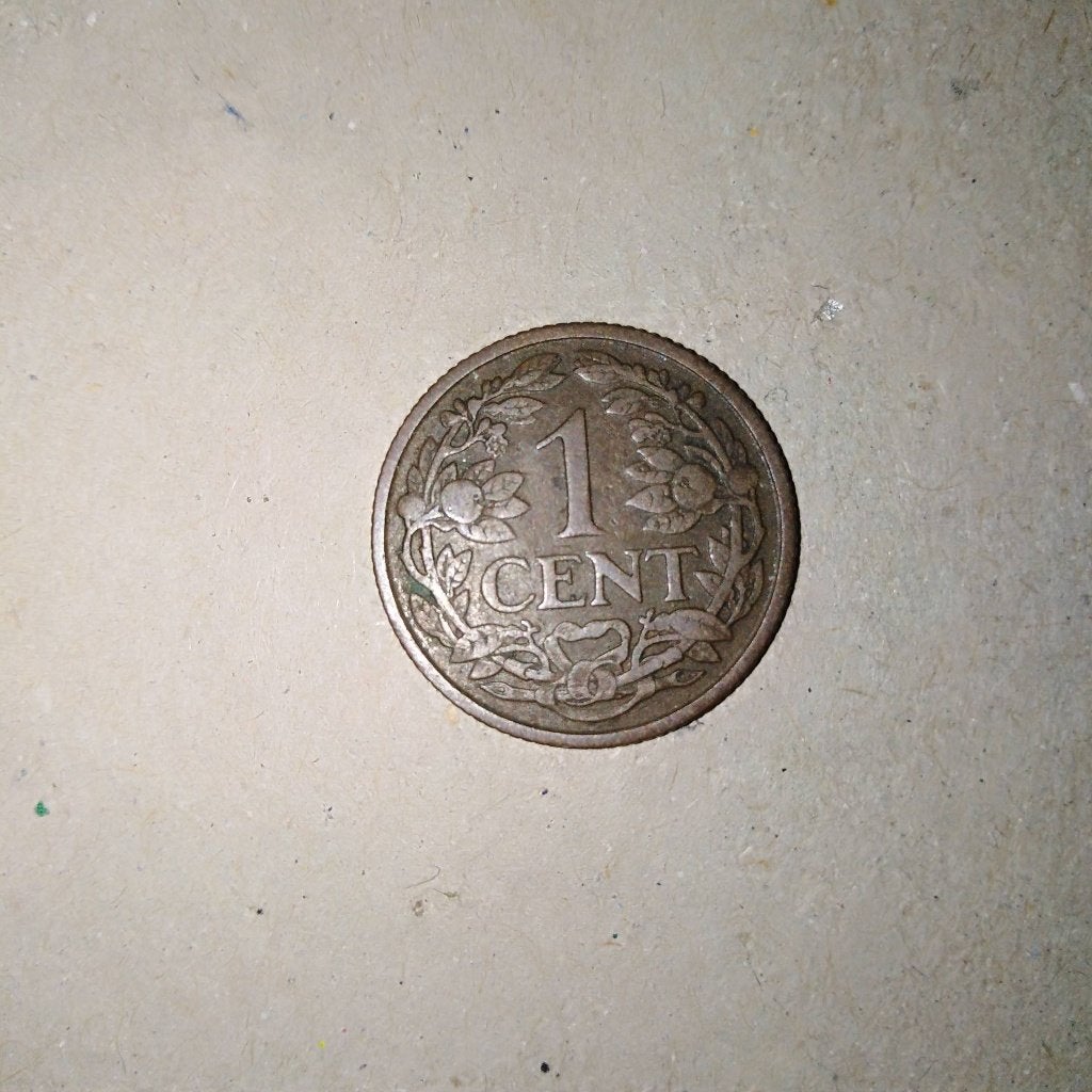 Wilhelmina cent 1922, Postzegels en Munten, Munten | Nederland, Ophalen, Koningin Wilhelmina, 1 cent, Losse munt