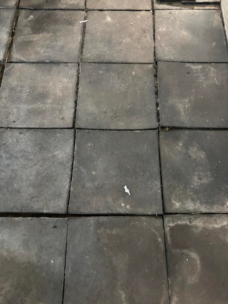 Rubber tegels, Tuin en Terras, Tegels en Klinkers, Ophalen, Gebruikt, Rubber, Overige typen