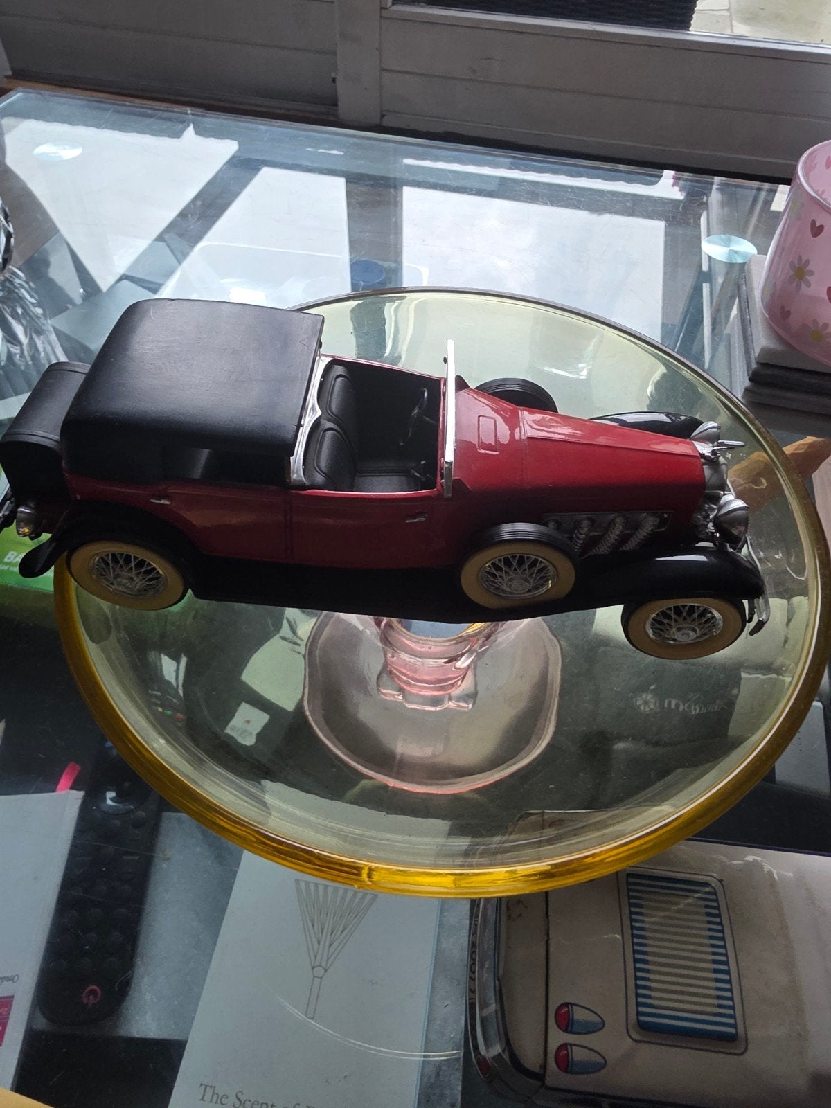 Duesenberg Modelauto 1:24 - Klassieke Rode Cabrio, Ophalen of Verzenden