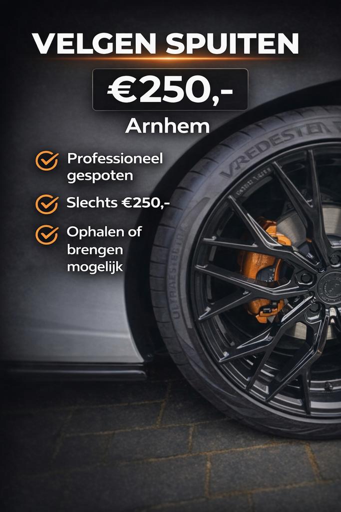 Velgen spuiten Arnhem, Auto diversen, Tuning en Styling, Ophalen of Verzenden