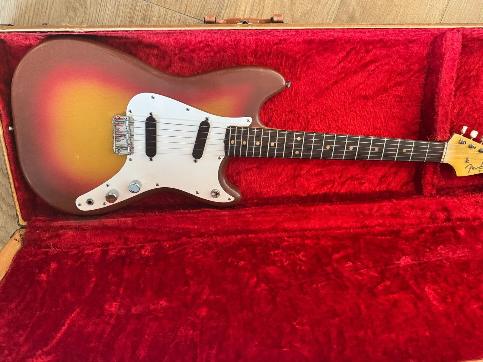 Fender duo sonic 1962, Ophalen of Verzenden, Zo goed als nieuw, Solid body, Fender