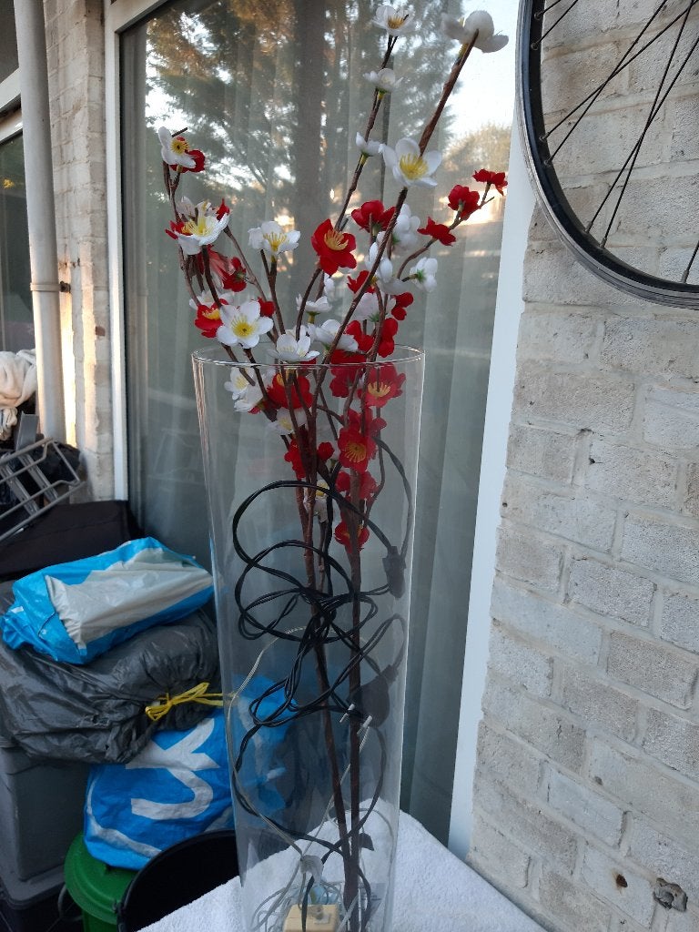 Bloementakken met Ledverlichting Simulatie, 75 cm;, Ophalen, Binnen, 75 cm, Kunstbloem