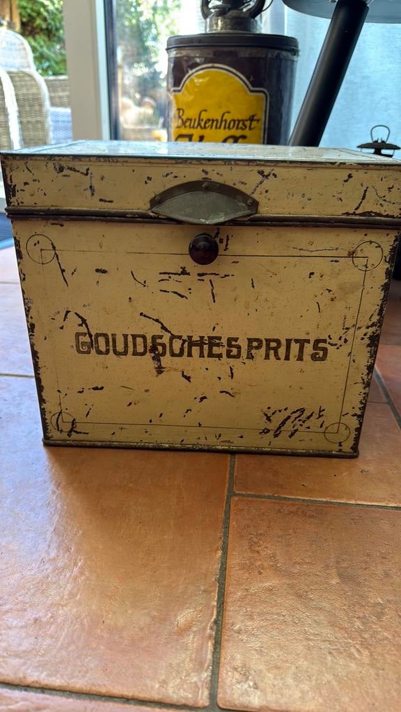 Bakkersblik Goudsche sprits, Verzamelen, Blikken, Ophalen of Verzenden, Gebruikt, Koek(jes)