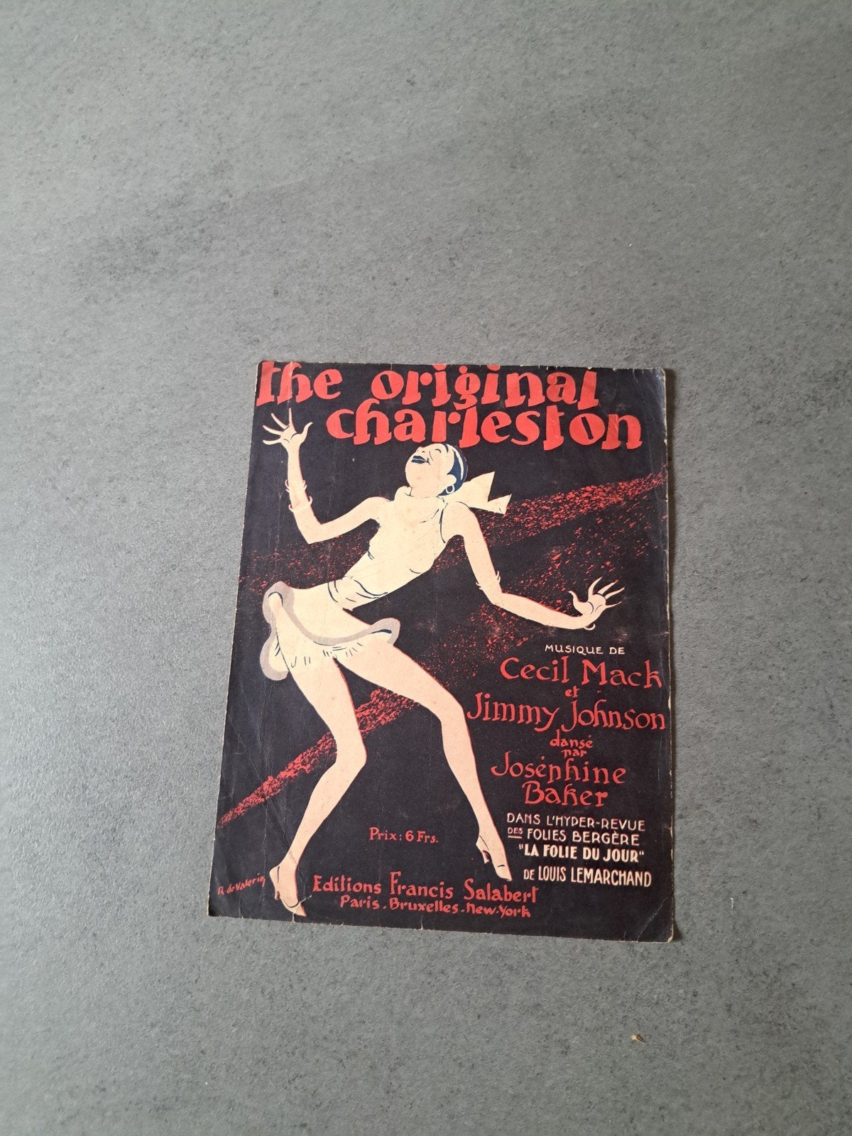 Vintage bladmuziek: The Original Charleston (1925), Piano, Gebruikt, Ophalen of Verzenden, Thema