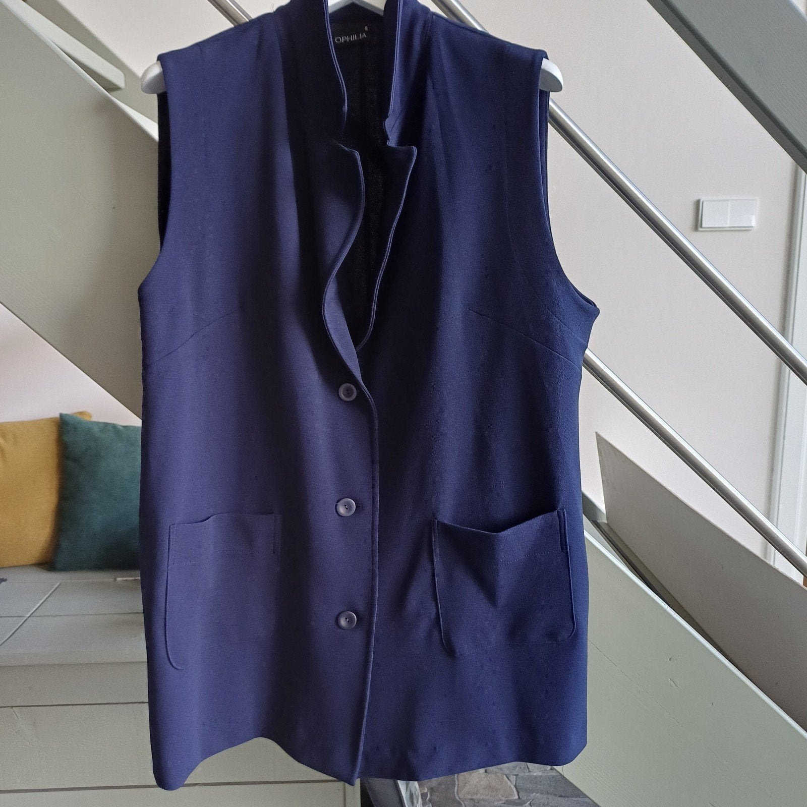 Ophilia gilet maat 5 54/56, Kleding | Dames, Ophalen of Verzenden, Zo goed als nieuw, Zwart, Blouse of Tuniek