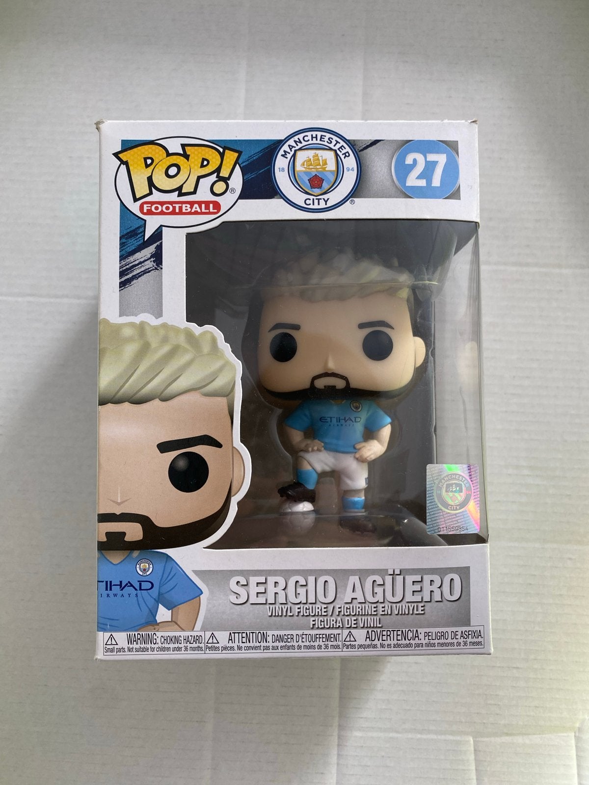 Funko Pop! Football: Sergio Agüero Manchester City, Ophalen of Verzenden, Zo goed als nieuw