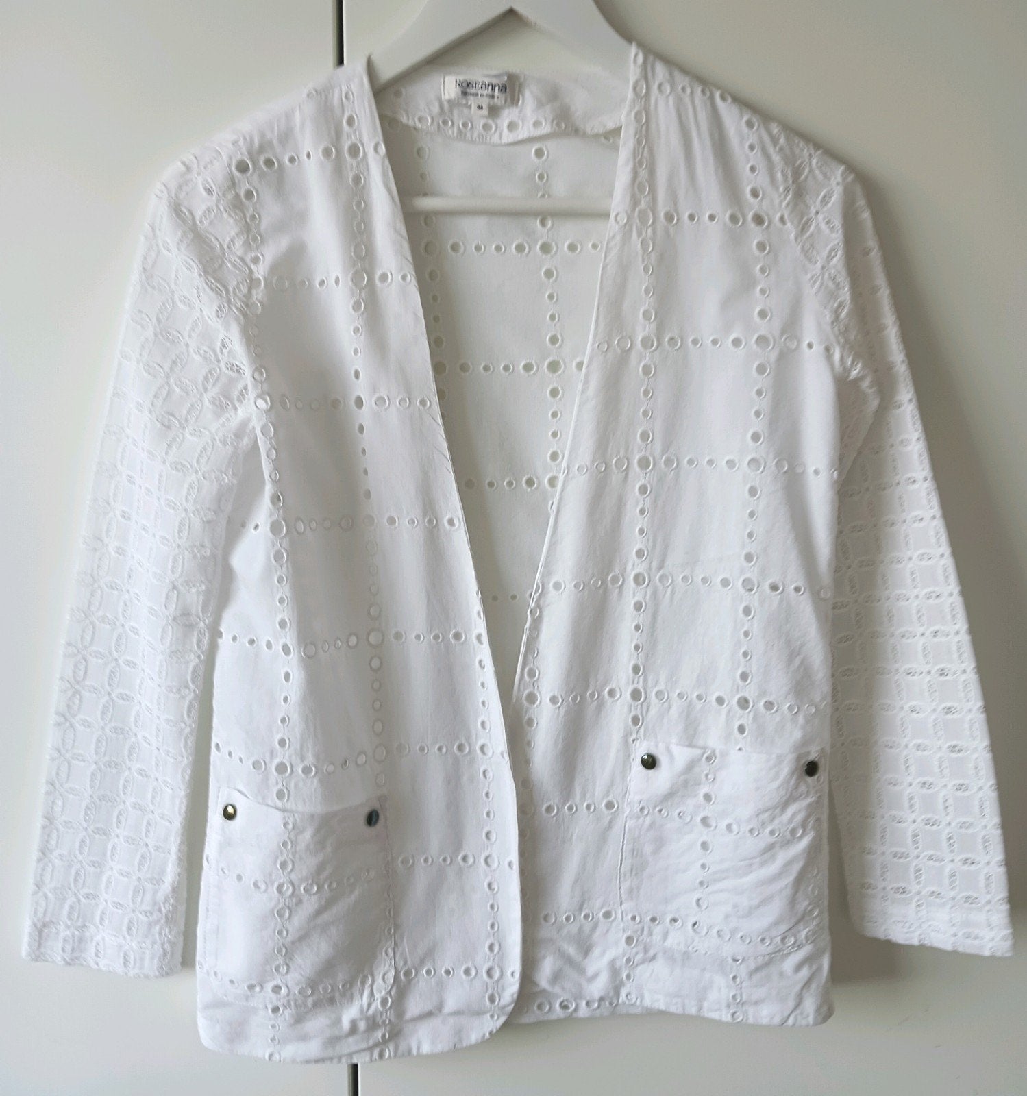 Roseanna jasje maat 34 broderie, Wit, Ophalen of Verzenden, Zo goed als nieuw, Maat 34 (XS) of kleiner