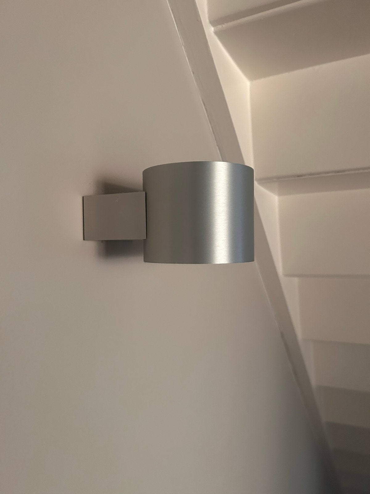 7x Deltalight Up/Down Wandlampen - Geborsteld Aluminium, Gebruikt, Up-/downlighter, Ophalen of Verzenden, Up & down verlichting