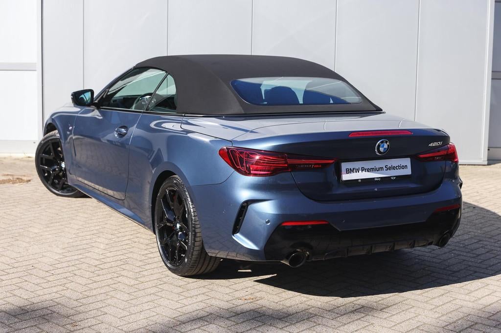 BMW 4 Serie Cabrio 420i M Sport Automaat / Comfort Access /, 1998 cc, Euro 6, Bedrijf, Blauw