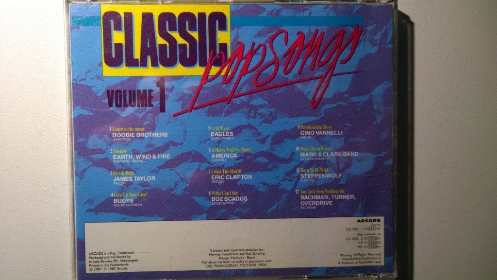 Classic Popsongs Vol. 1, Ophalen of Verzenden, Zo goed als nieuw, Pop, Album