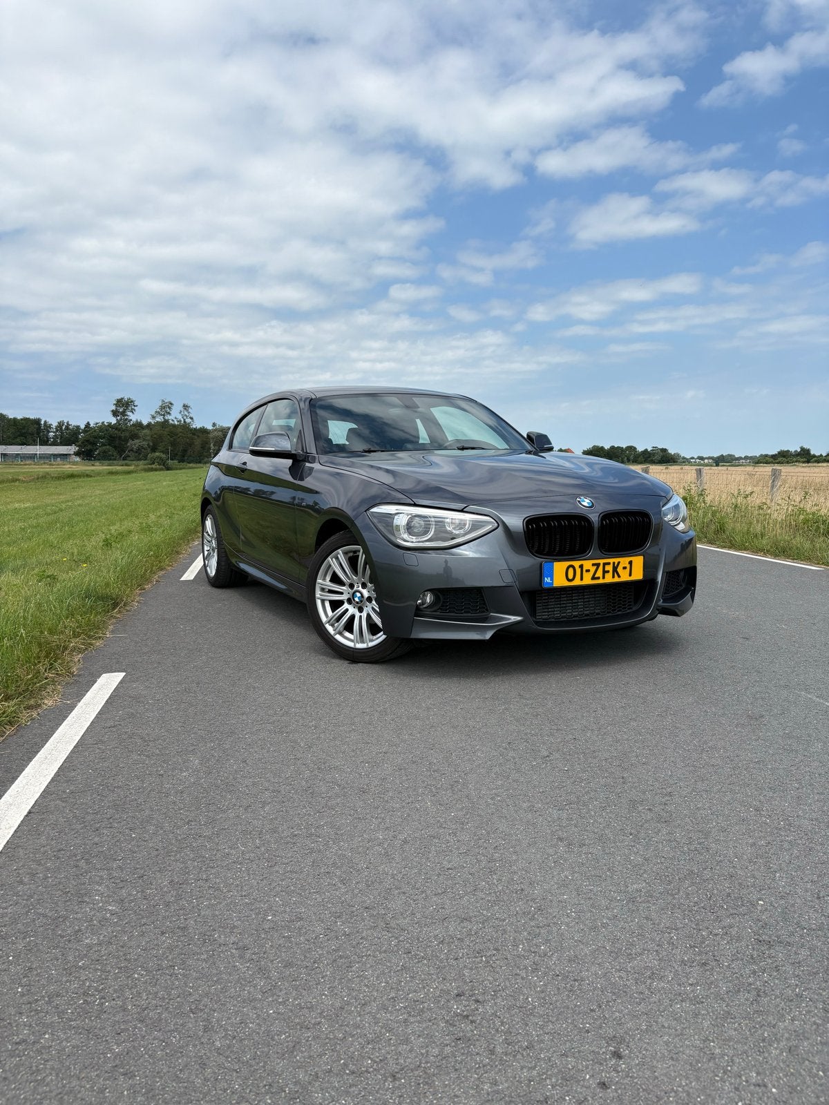BMW 1-Serie F21 116I met maar 73660 km! 2012 Grijs M packet, 1-Serie, Zwart, 4 cilinders, 1200 kg