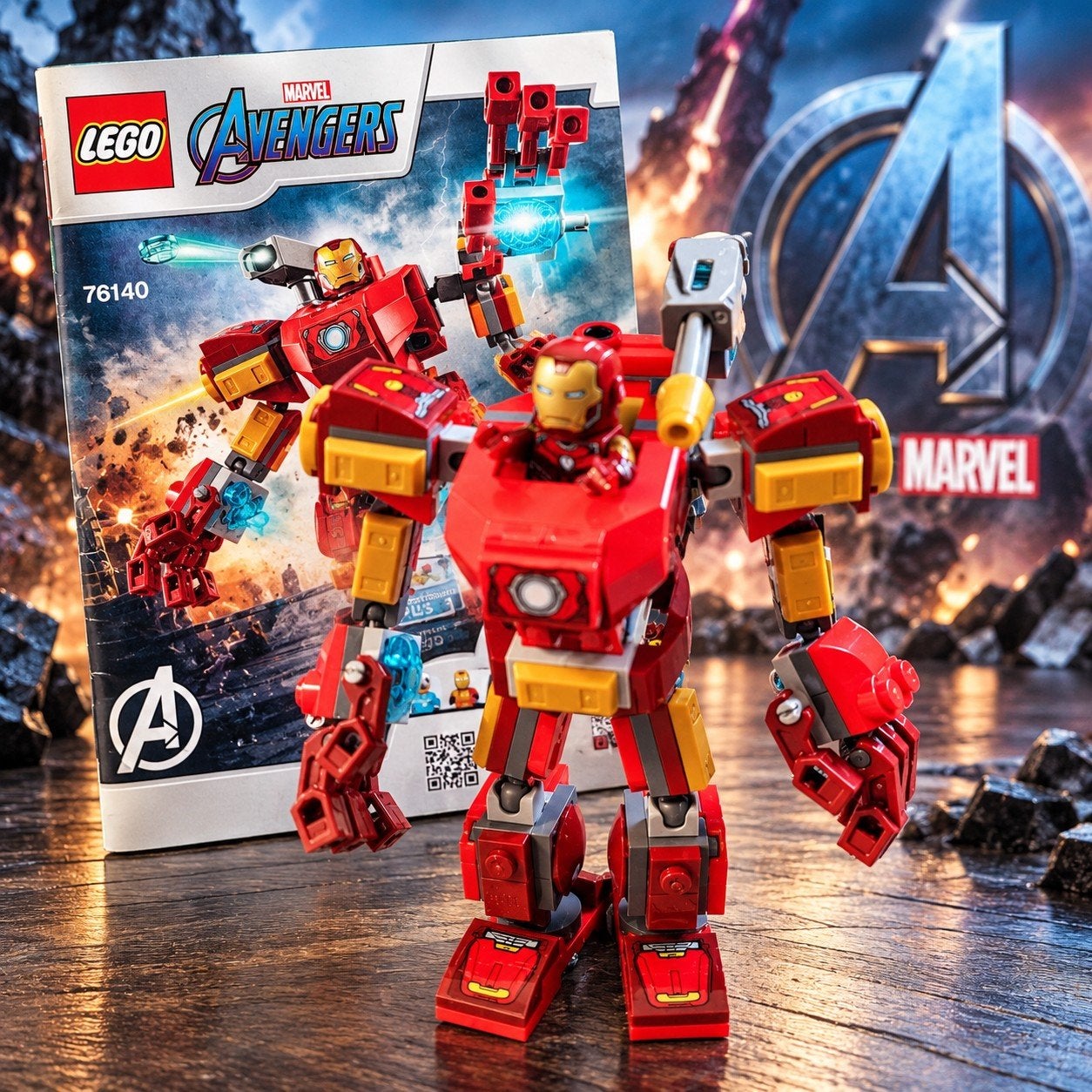 LEGO Marvel Avengers Iron Man Mech (76140), Marvel, Lego, Inclusief instructies, Ophalen of Verzenden