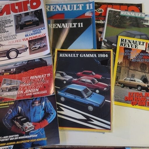 Renault 9 en 11 ook Turbo documentatie NL tekst SET PRIJS, Ophalen of Verzenden, Gelezen, Renault