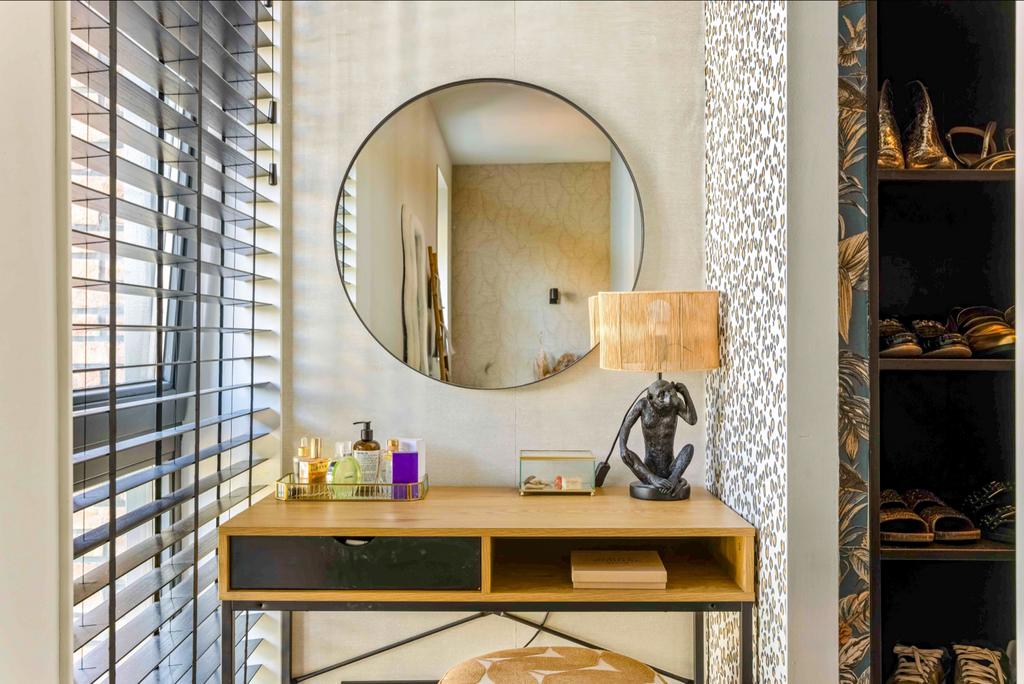 Bureau/make-up kastje 100 cm breed met lade, Ophalen, Overige typen, Bruin, Zo goed als nieuw