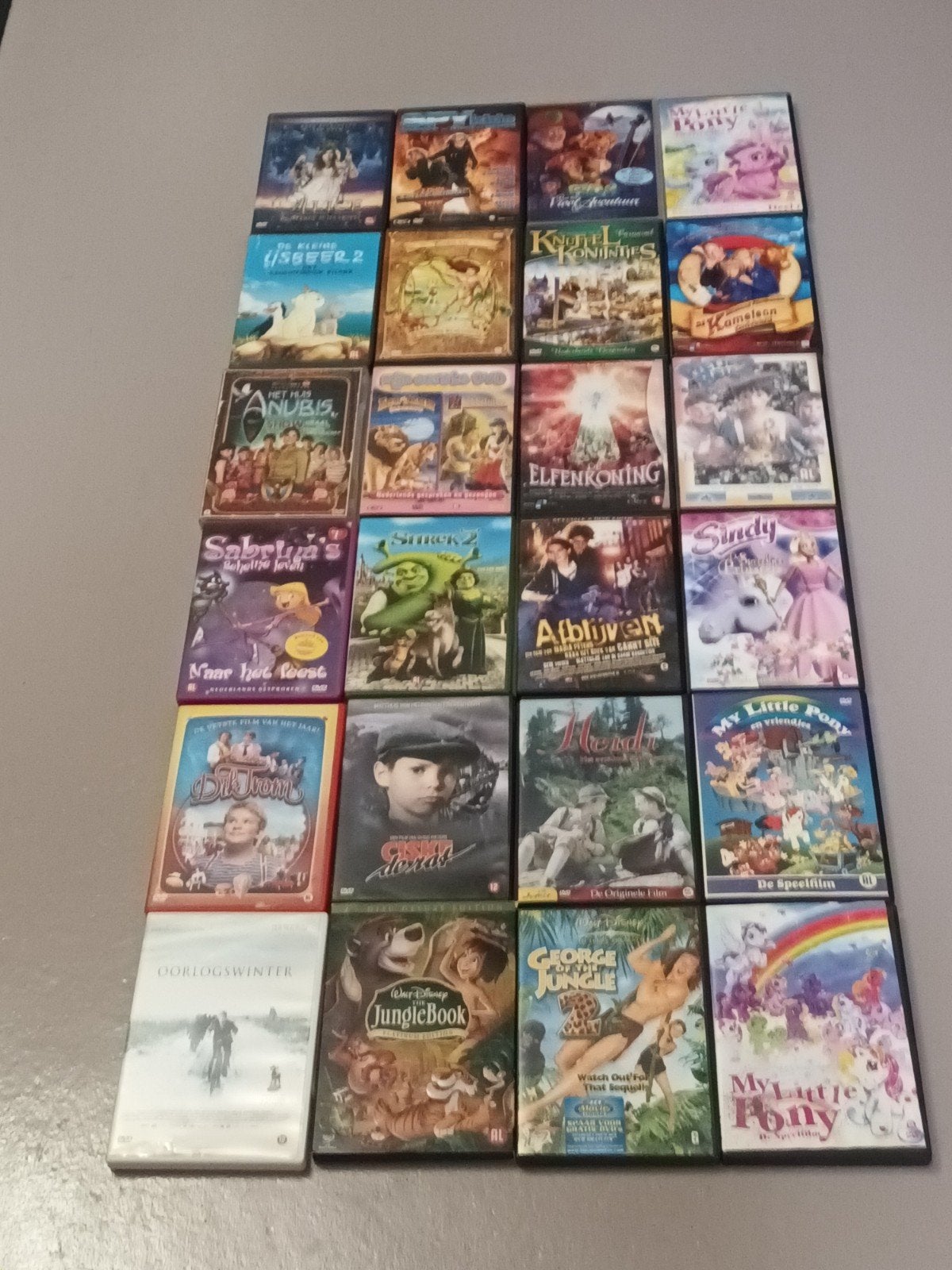 Grote collectie diverse kinderfilms op DVD, Cd's en Dvd's, Gebruikt, Animatie, Alle leeftijden, Nederlands