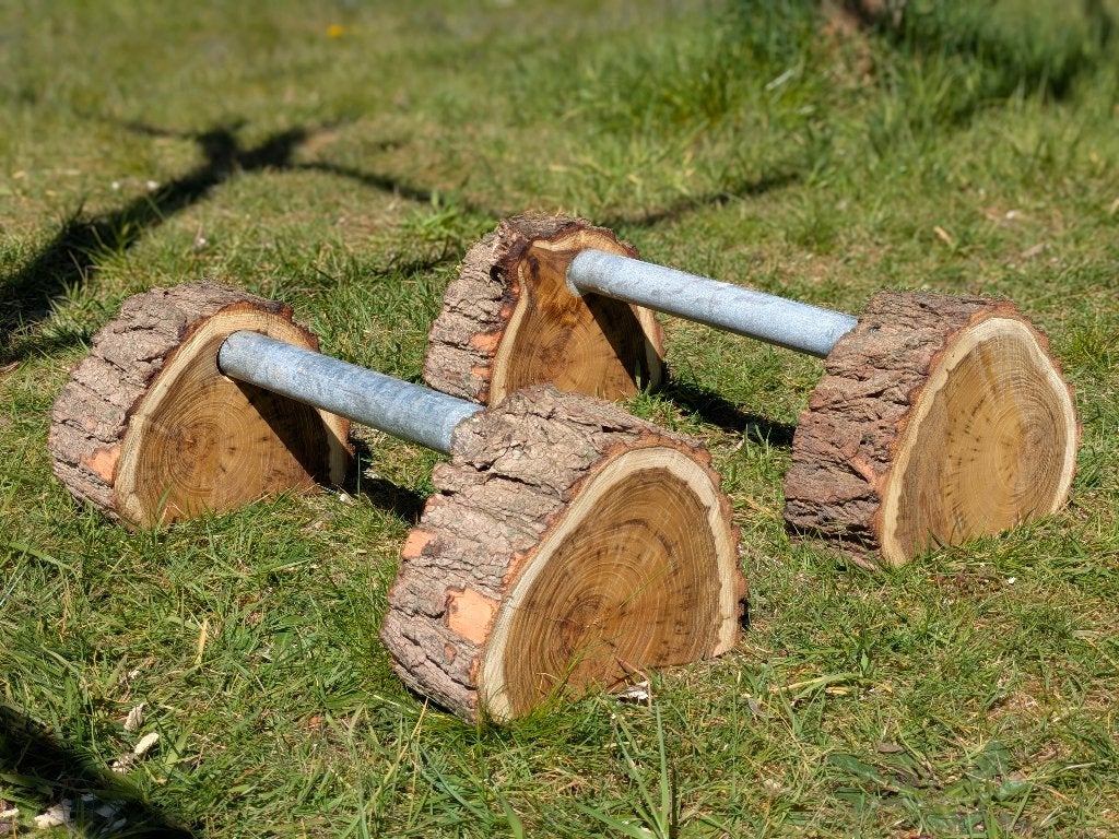 Houten paralettes - sport, fitness, calisthenics, trainen, Ophalen, Nieuw, Buik, Overige typen