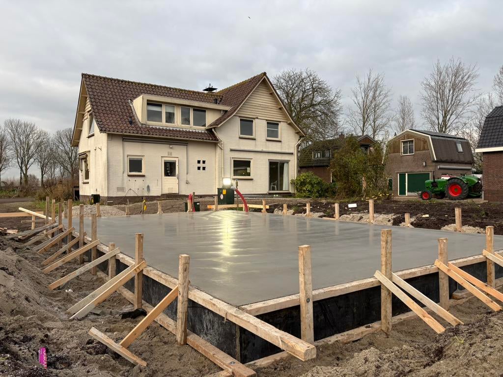 Betonwerk van fundering tot afgewerkte vloer, Ophalen