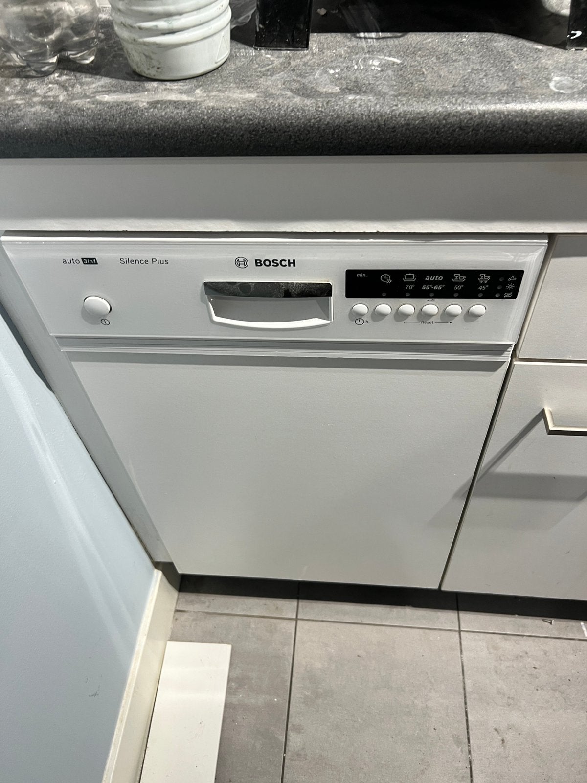 Bosch vaatwasser, Ophalen, Zo goed als nieuw, Inbouw, Minder dan 85 cm
