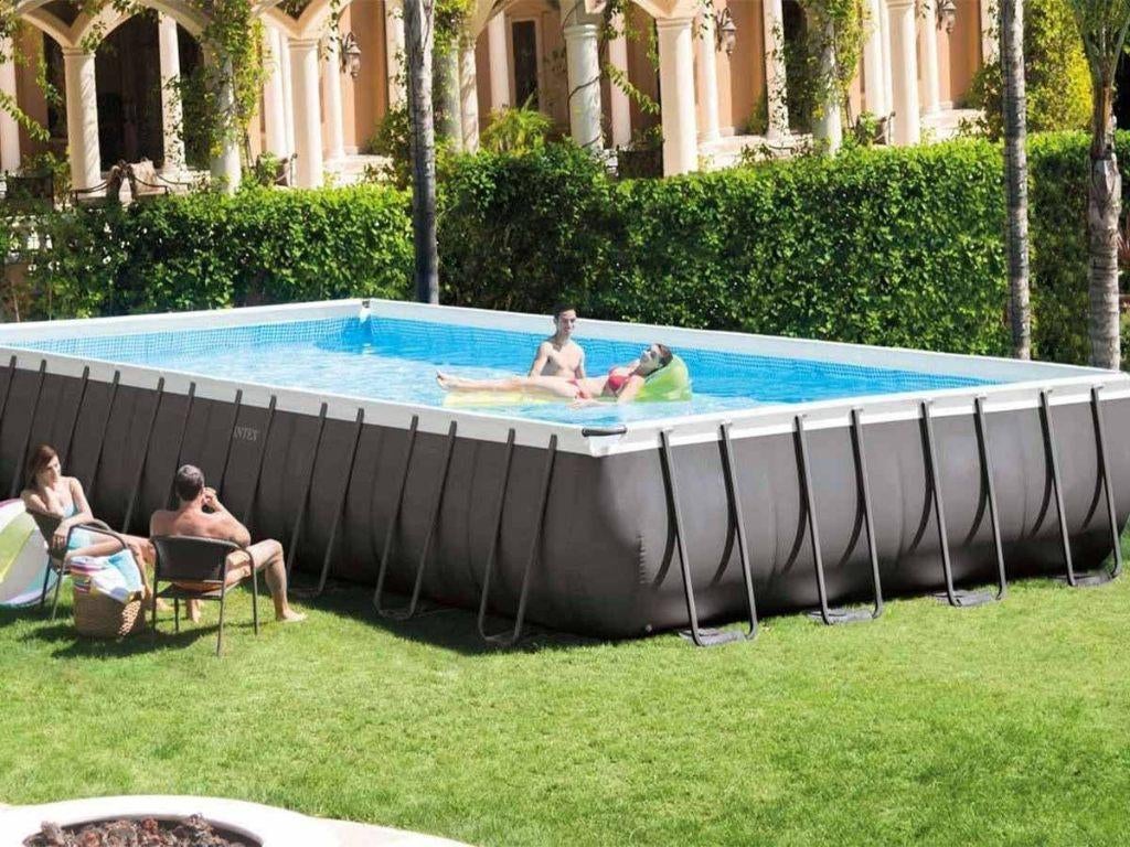intex zwembad 10x5, Gebruikt, 300 cm of meer, Rechthoekig, Ophalen