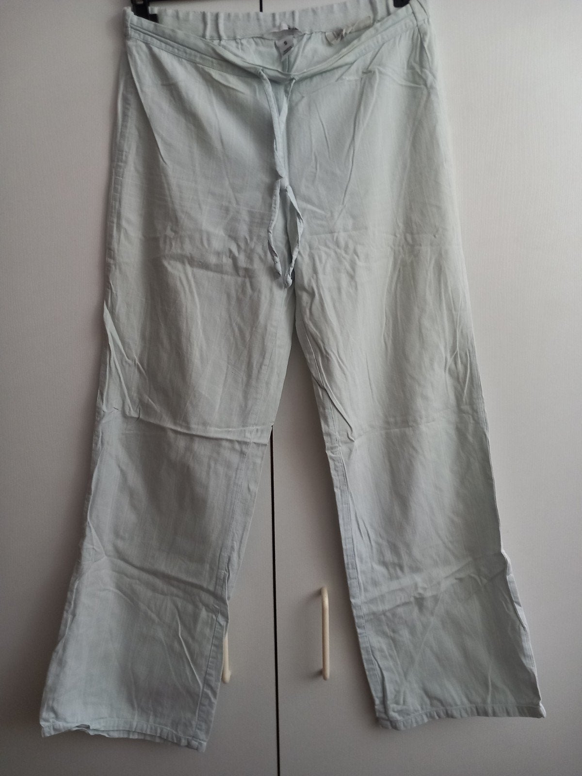 Bijna gratis Pyjamabroek lang h&m licht blauw maat s, Ophalen of Verzenden, Zo goed als nieuw, Maat 36 (S)