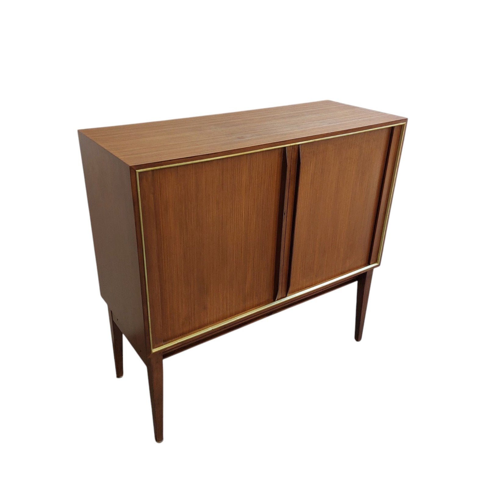 Vintage roldeurkast, tv meubel, Ophalen, Gebruikt, 50 tot 100 cm, Onbekend