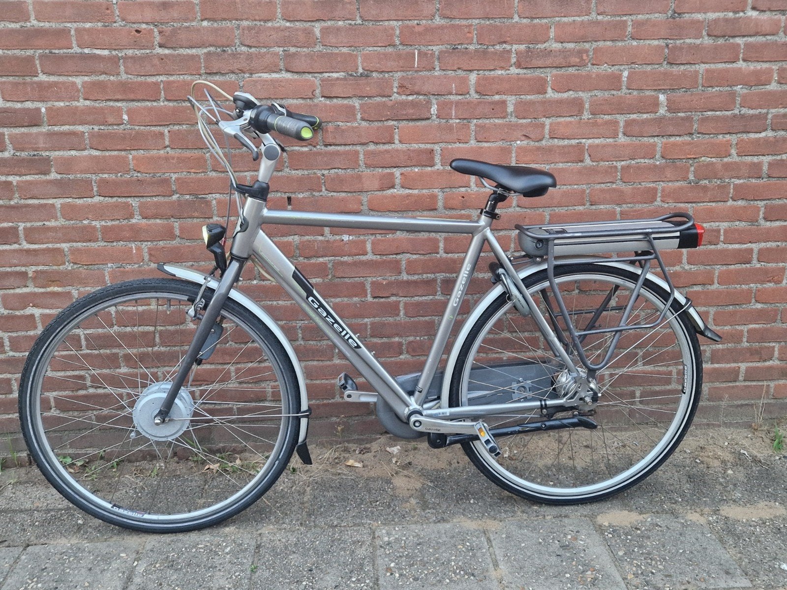 Nette Gazelle Orange heren e-bike 57 cm, Ophalen, Gebruikt, Versnellingen, 57 tot 61 cm