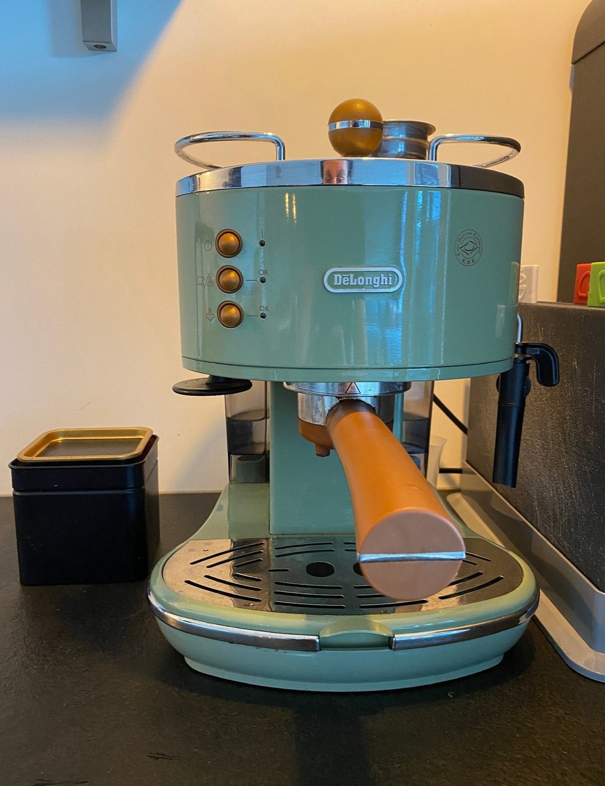 Koffiemachine / espressomachine De'Longhi Icona Vintage, Witgoed en Apparatuur, Ophalen, Gebruikt, Koffiemachine, 2 tot 4 kopjes