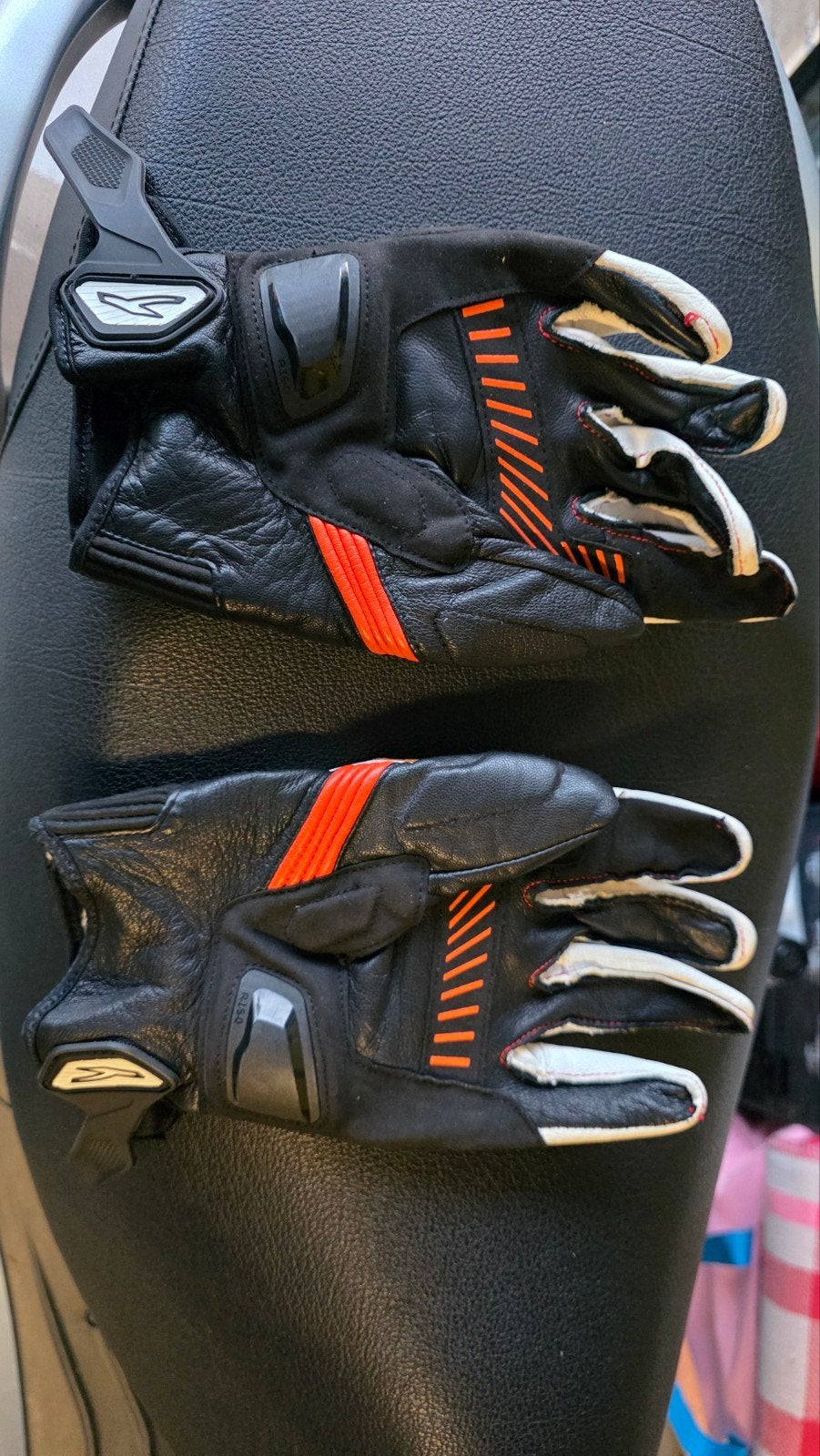 Motorhandschoenen Magna Outlaw Zwart/Oranje, Motoren, Ophalen, Heren, Nieuw zonder kaartje, Magna Outlaw