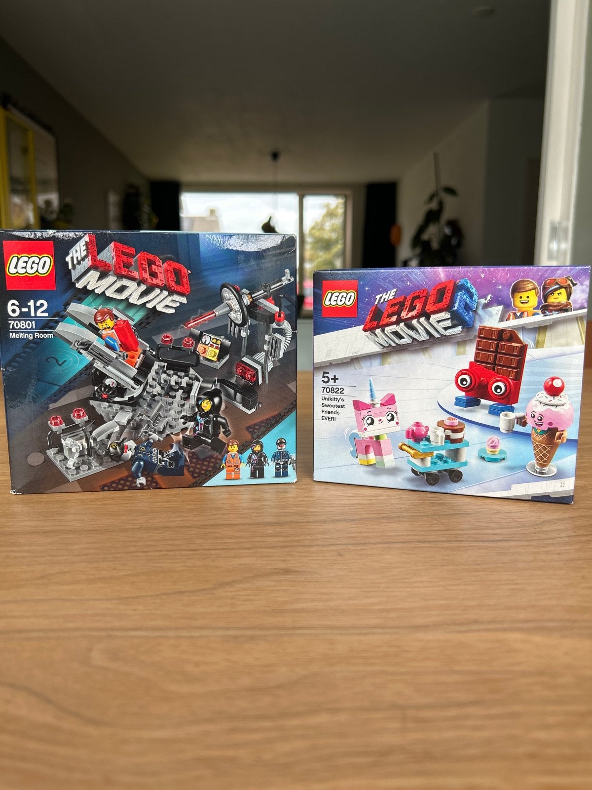 Twee LEGO Movie sets: 70801 Melting Room & 70822, Gebruikt, Overige thema's, Lego, Ophalen of Verzenden