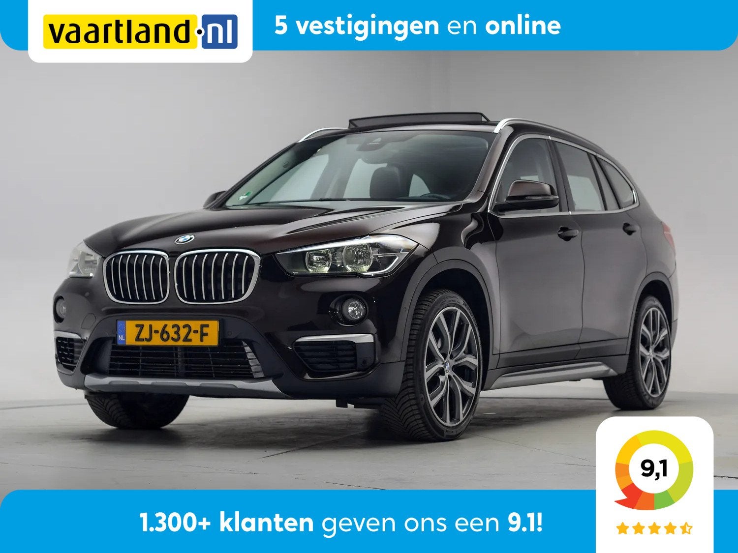 BMW X1 sDrive18i High Executive [ Panoramadak Camera Stoelve, Auto's, 136 pk, Gebruikt, 1370 kg, Bruin