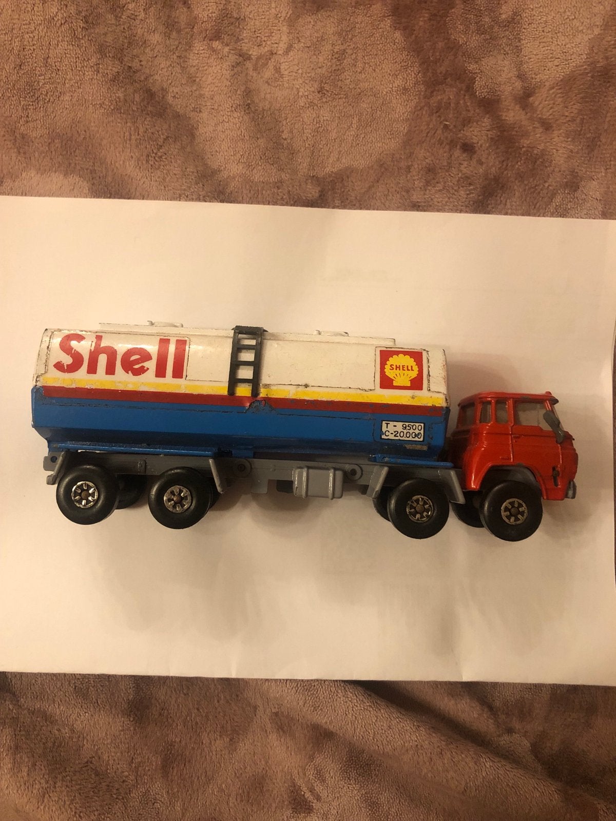 Vintage Shell Tankwagen Speelgoedauto, Ophalen of Verzenden, Gebruikt, Bus of Vrachtwagen