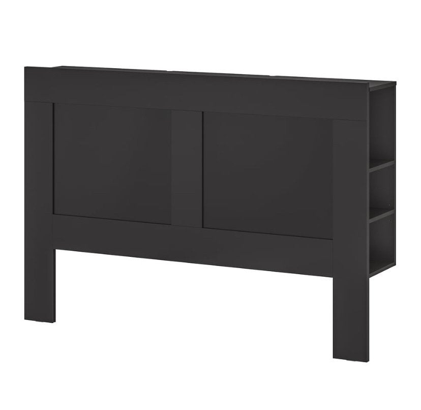 Ikea Brimnes hoofdeinde 140 zwart, Ophalen, Gebruikt, Zwart, Tweepersoons