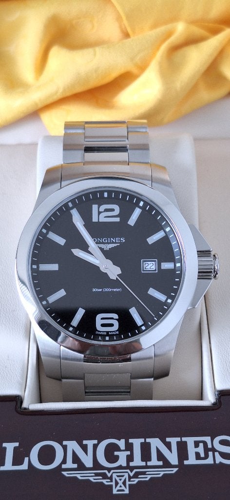 Longines Conquest 300m - Herenhorloge - Zo goed als nieuw, Staal, Staal, Polshorloge, Zo goed als nieuw