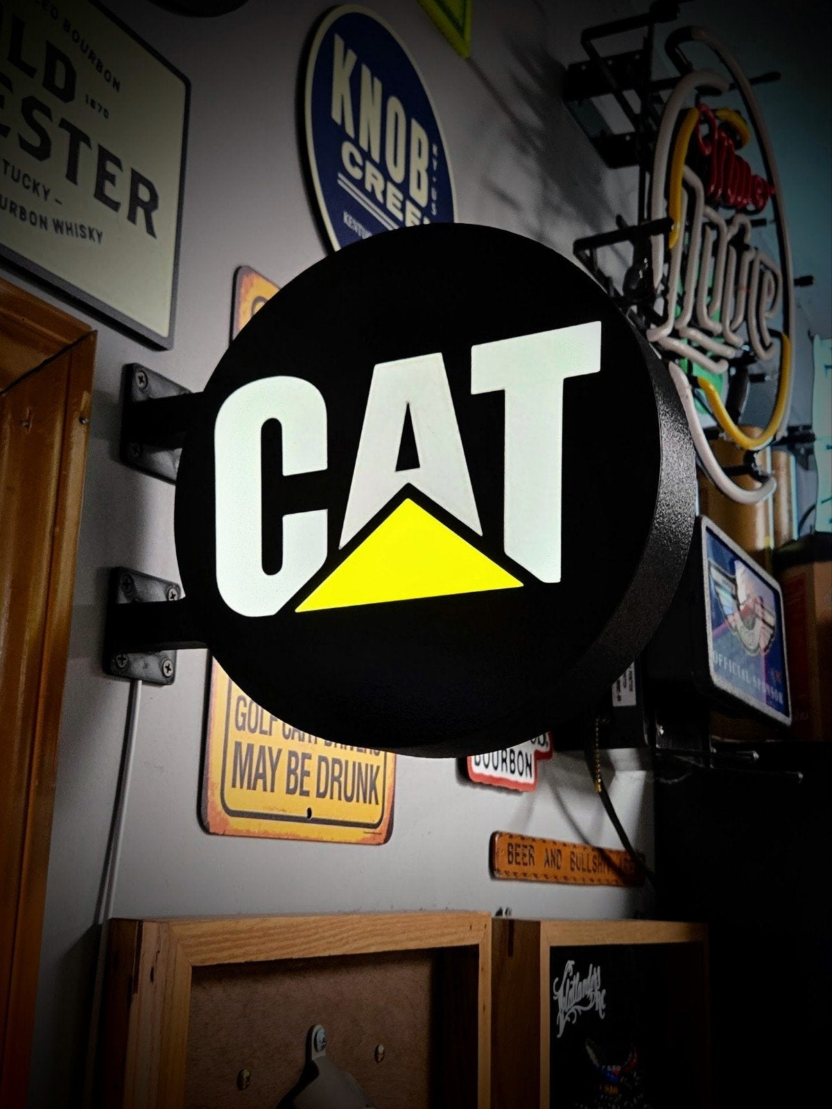 Dubbelzijdige CAT Lichtbak - Ø 30cm, Ophalen of Verzenden, Nieuw, Zwart, Kunststof