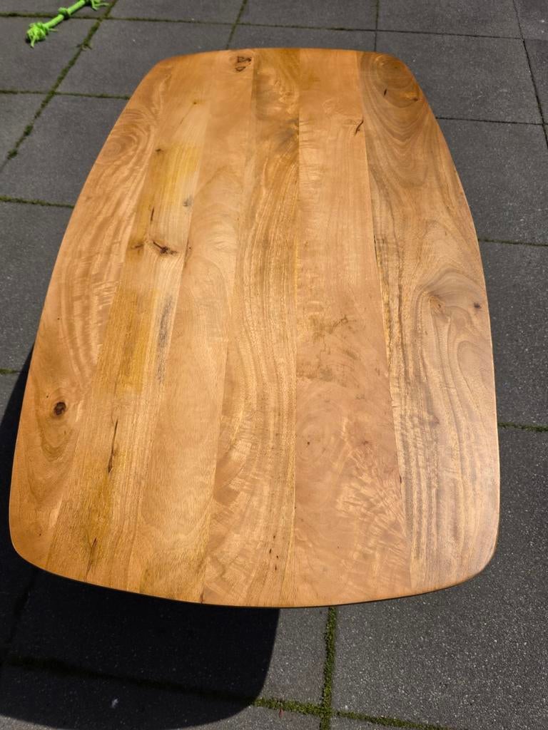 Salontafel mangohout 120x70cm, 3 maanden oud is te groot, Ophalen, Gebruikt, 100 tot 150 cm, 50 tot 100 cm