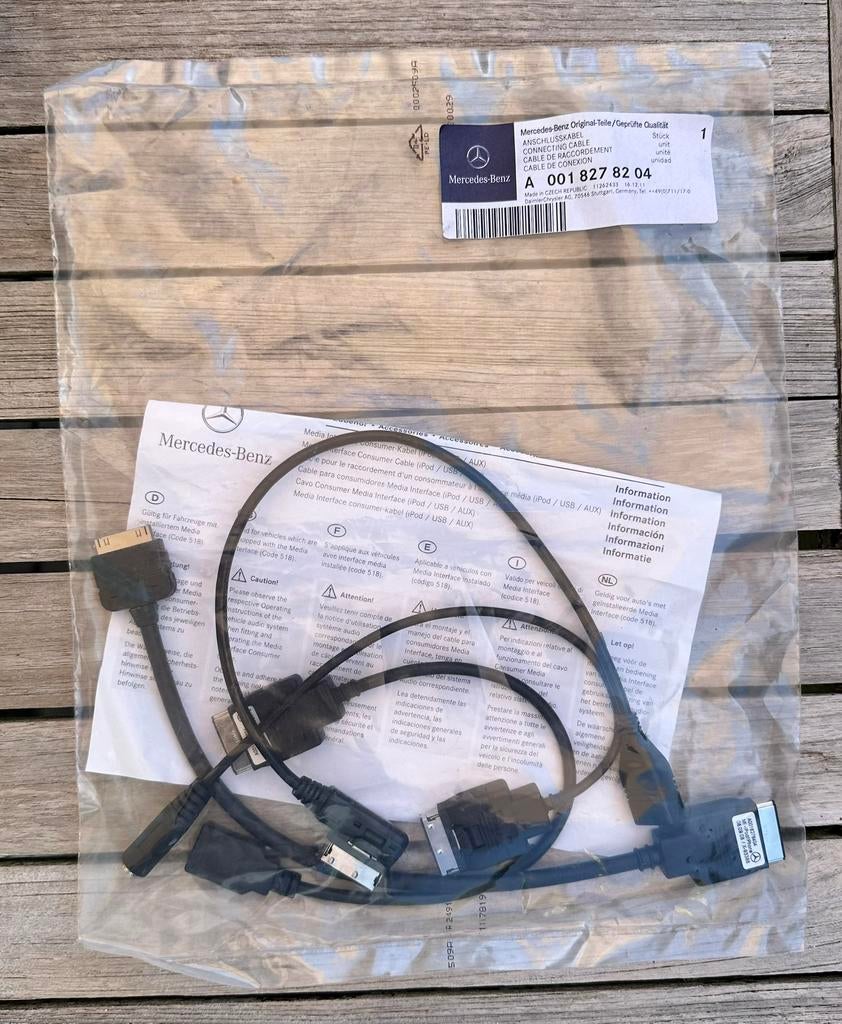 Mercedes Media Interface kabelset A0018278204, Ophalen of Verzenden, Nieuw, Mercedes-Benz
