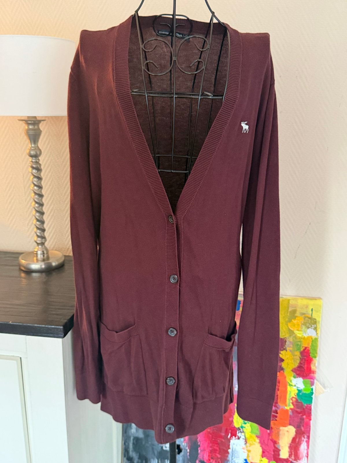 Abercrombie & Fitch vest - Maat XL, Kleding | Dames, Ophalen of Verzenden, Zo goed als nieuw, Maat 46/48 (XL) of groter, Rood