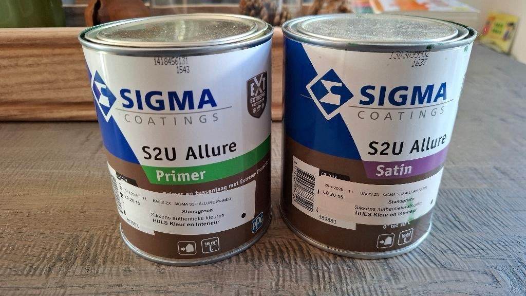 Groen Sigma allure lak, Ophalen, Zo goed als nieuw, Lak, Minder dan 5 liter