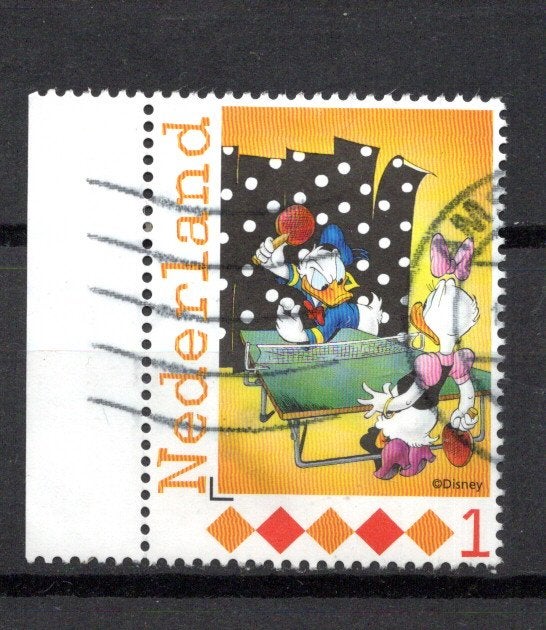 gestempelde zegel. persoonlijke: Donald duck, Postzegels en Munten, Postzegels | Nederland, Ophalen of Verzenden, Na 1940, Gestempeld