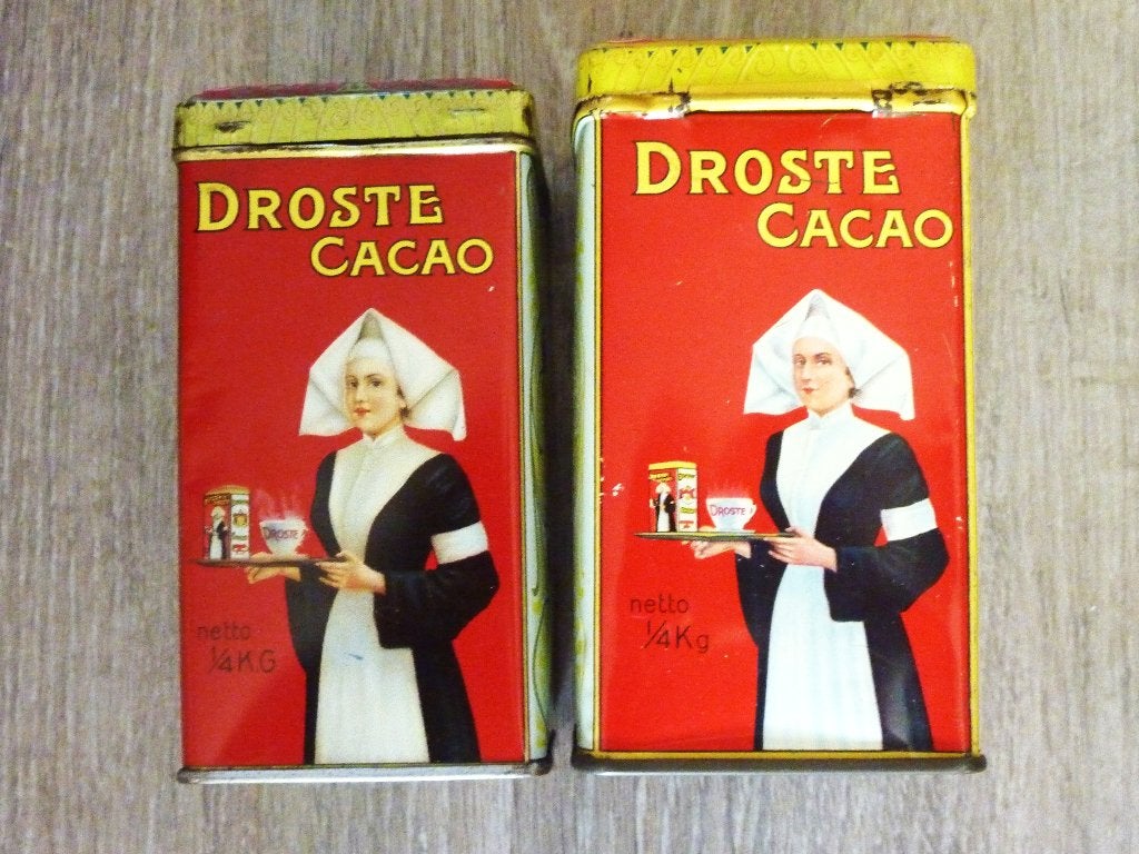 Droste cacao, 2 blikjes, Ophalen of Verzenden, Zo goed als nieuw, Overige, Droste