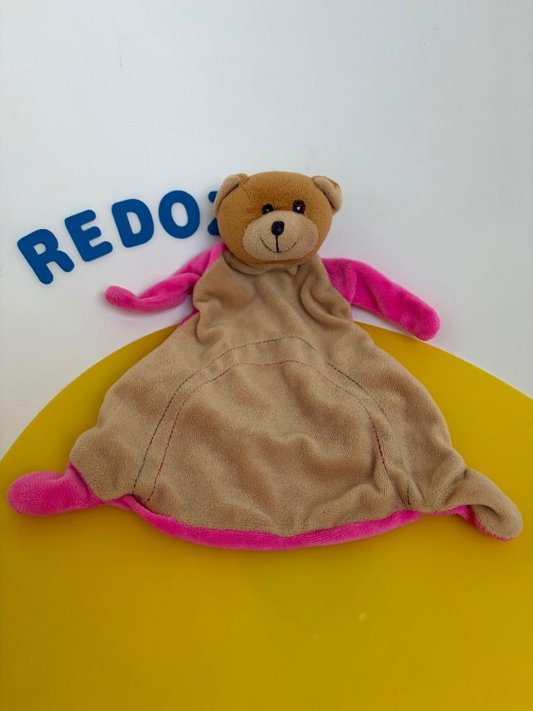 K1132 toi-toys doekje beer roze, Ophalen of Verzenden, Zo goed als nieuw, Overige typen