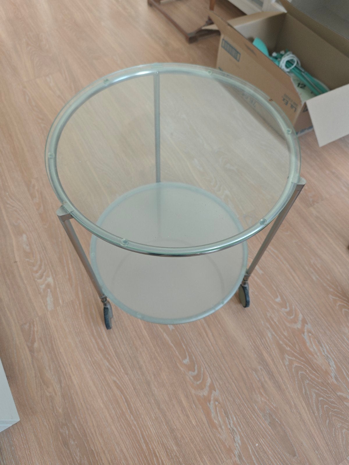 Vintage IKEA Strind bijzettafel/serveerwagen Ehlén Johansson, Ophalen, Gebruikt, Rond