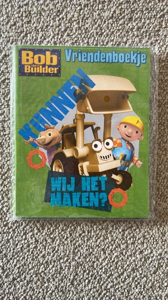 Vriendenboekje Bob de Bouwer, Ophalen of Verzenden, Nieuw